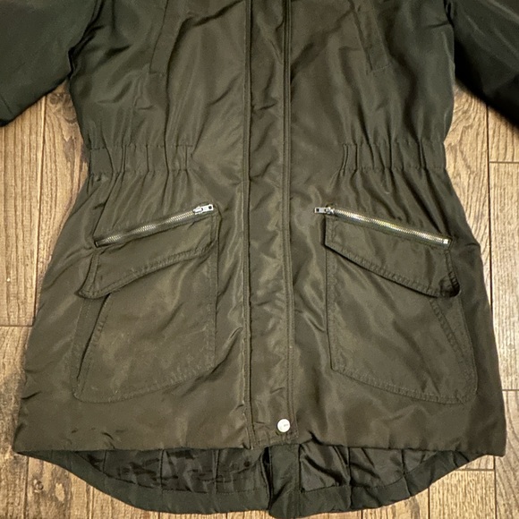 ONLY Olive Green Jacket Sz M - Picture 2 of 11